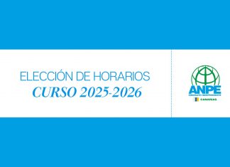 Elección de horarios curso 2025/2026